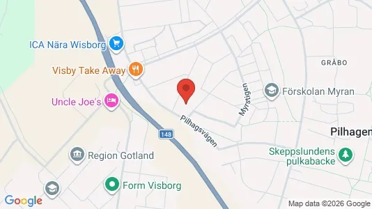 Apartments for rent i Gotland - kort over placeringen