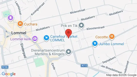 Apartments for rent i Lommel - kort over placeringen