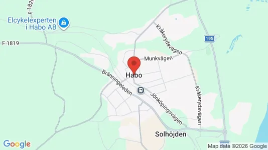 Rooms for rent i Håbo - kort over placeringen