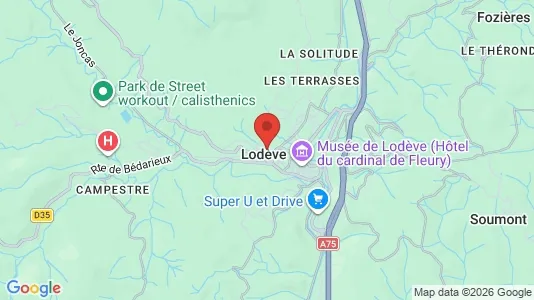 Houses for rent i Lodève - kort over placeringen