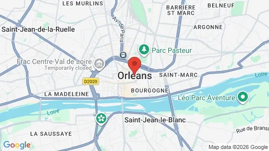 Apartments for rent i Orléans - kort over placeringen