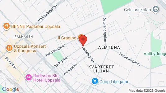 Apartments for rent i Uppsala - kort over placeringen