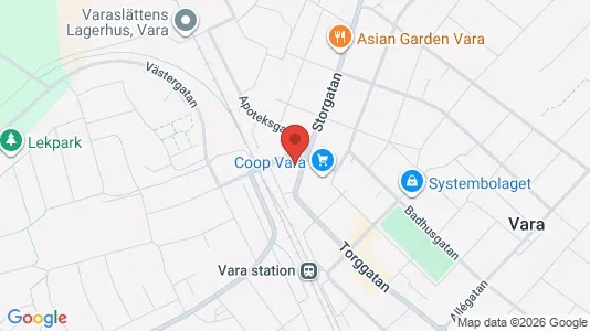 Apartments for rent i Vara - kort over placeringen