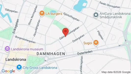 Apartments for rent i Landskrona - kort over placeringen