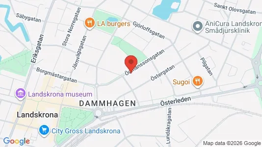 Apartments for rent i Landskrona - kort over placeringen