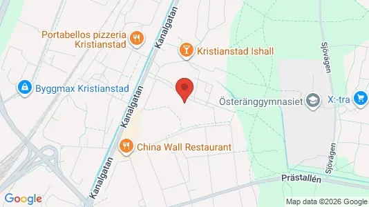 Apartments for rent i Kristianstad - kort over placeringen