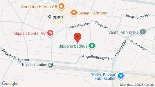 Apartments for rent i Klippan - kort over placeringen