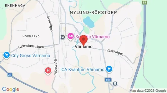 Apartments for rent i Värnamo - kort over placeringen