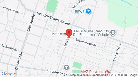 Apartments for rent i Chemnitz - kort over placeringen