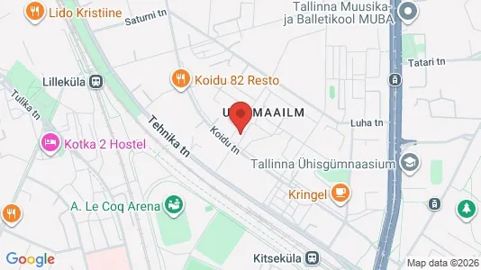 Apartments for rent i Tallinn Kesklinna - kort over placeringen