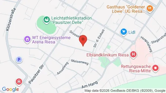Apartments for rent i Meissen - kort over placeringen