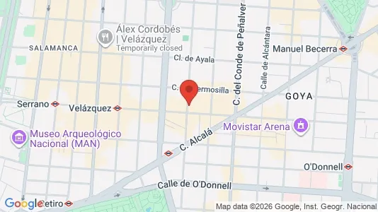 Apartments for rent i Madrid Salamanca - kort over placeringen