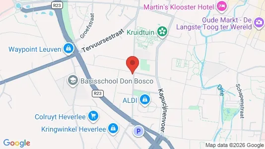 Apartments for rent i Leuven - kort over placeringen