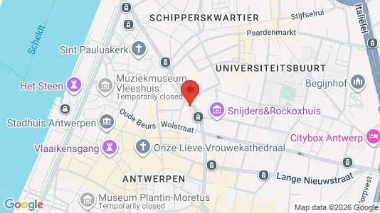 Apartments for rent i Stad Antwerp - kort over placeringen