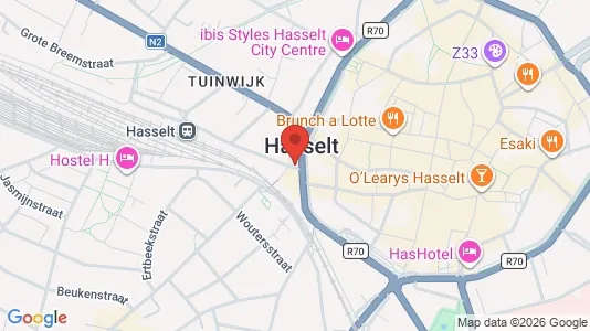 Apartments for rent i Hasselt - kort over placeringen