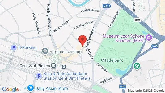 Apartments for rent i Stad Gent - kort over placeringen