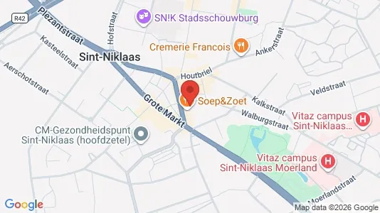 Apartments for rent i Sint-Niklaas - kort over placeringen