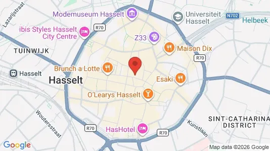 Apartments for rent i Hasselt - kort over placeringen