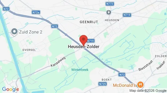 Houses for rent i Heusden-Zolder - kort over placeringen
