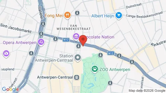 Apartments for rent i Stad Antwerp - kort over placeringen