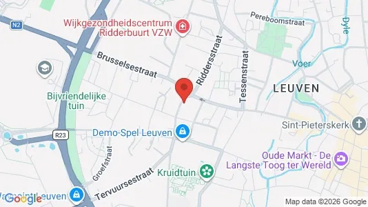 Apartments for rent i Leuven - kort over placeringen