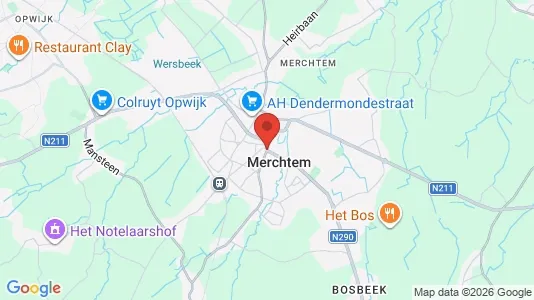 Houses for rent i Merchtem - kort over placeringen