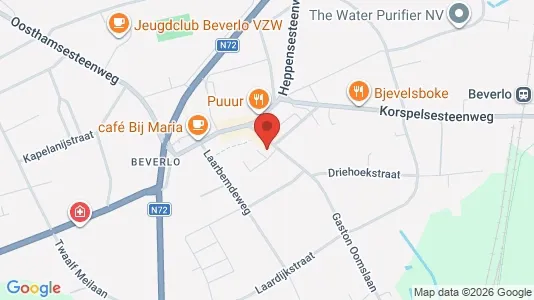 Apartments for rent i Beringen - kort over placeringen