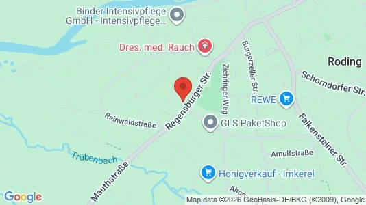 Apartments for rent i Cham - kort over placeringen