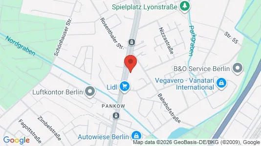 Apartments for rent i Berlin Pankow - kort over placeringen