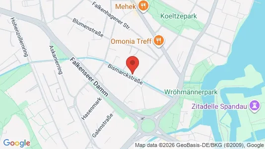 Apartments for rent i Berlin Spandau - kort over placeringen