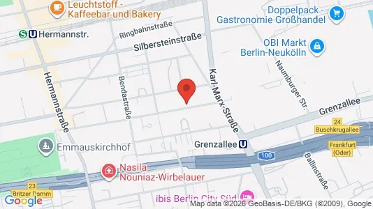 Apartments for rent i Berlin Neukölln - kort over placeringen