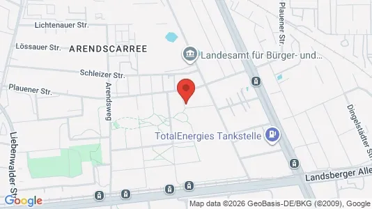 Apartments for rent i Berlin Lichtenberg - kort over placeringen