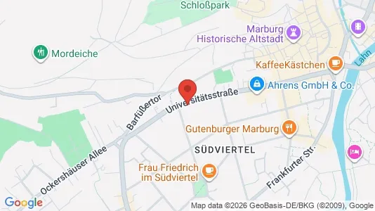 Apartments for rent i Marburg-Biedenkopf - kort over placeringen