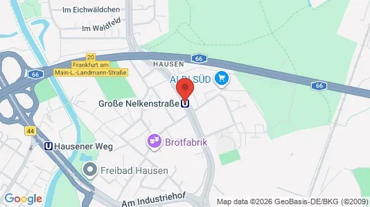 Apartments for rent i Frankfurt Mitte-West - kort over placeringen