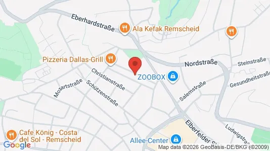 Apartments for rent i Remscheid - kort over placeringen