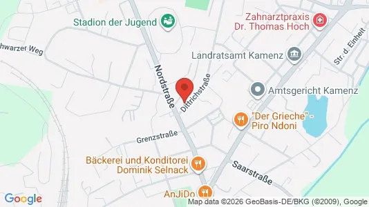 Apartments for rent i Bautzen - kort over placeringen