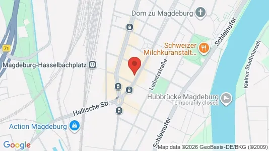 Apartments for rent i Magdeburg - kort over placeringen