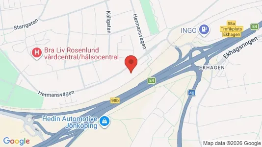 Apartments for rent i Jönköping - kort over placeringen
