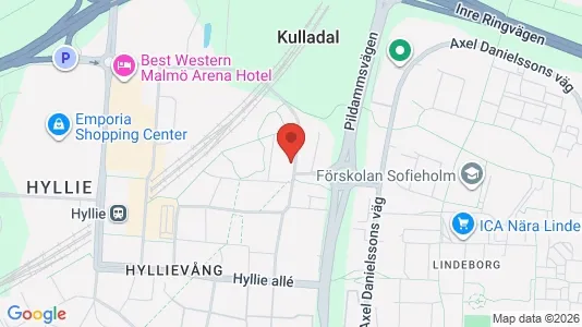 Apartments for rent i Hyllie - kort over placeringen