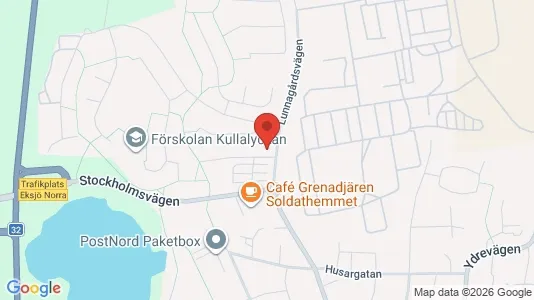 Apartments for rent i Eksjö - kort over placeringen