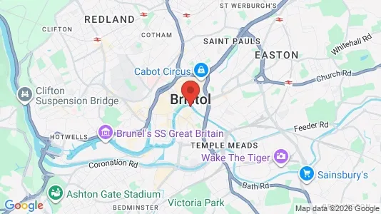 Apartments for rent i Bristol - Avon - kort over placeringen