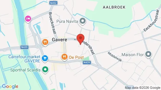 Apartments for rent i Gavere - kort over placeringen