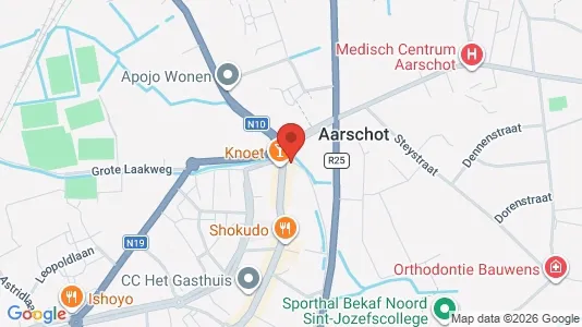 Apartments for rent i Aarschot - kort over placeringen