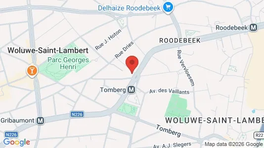 Apartments for rent i Brussels Sint-Lambrechts-Woluwe - kort over placeringen
