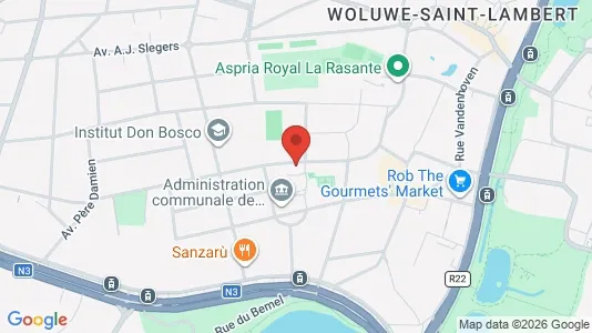 Apartments for rent i Brussels Sint-Pieters-Woluwe - kort over placeringen
