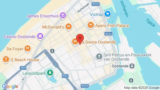 Apartments for rent i Oostende - kort over placeringen