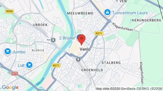 Houses for rent i Venlo - kort over placeringen