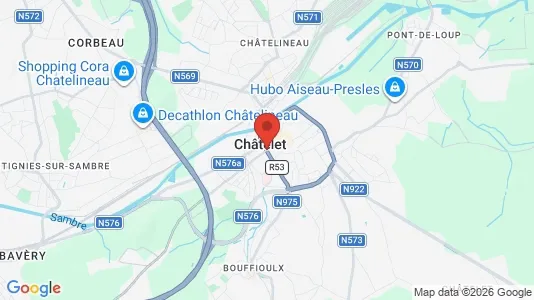 Houses for rent i Châtelet - kort over placeringen