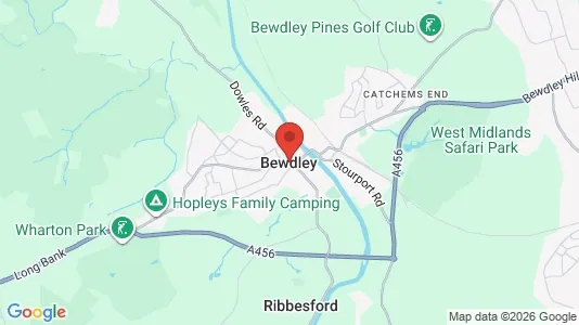 Houses for rent i Bewdley - Worcestershire - kort over placeringen