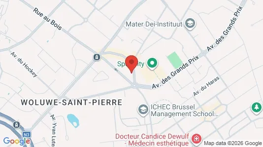 Apartments for rent i Brussels Sint-Pieters-Woluwe - kort over placeringen
